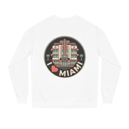 Miami Art Deco Sweatshirt — I Love Miami Vintage Hotel Crewneck