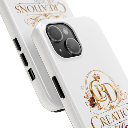 BD Creations By Donece Elegant Logo Tough Phone Case — Protective iPhone Cover