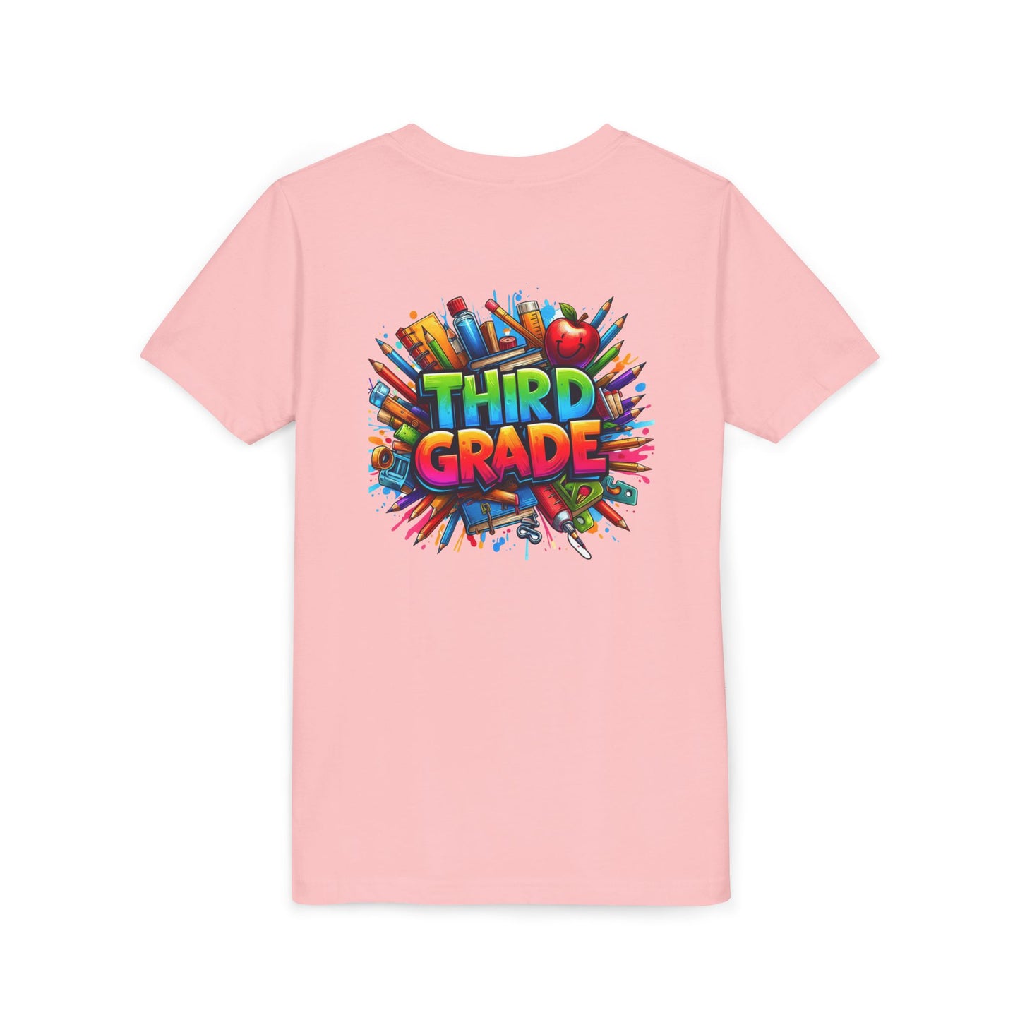 Third Grade Kids' T-Shirt – Colorful School Supplies Back-to-School Tee