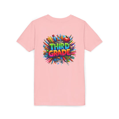 Third Grade Kids' T-Shirt – Colorful School Supplies Back-to-School Tee