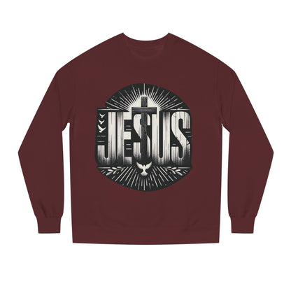 Jesus Graphic Sweatshirt — Vintage Religious Cross & Lamb Crewneck