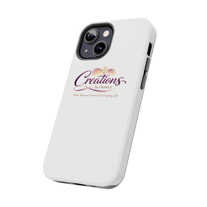 Creations by Donece Soft-Touch Tough Phone Case — Faith-Inspired Logo Protective Cover