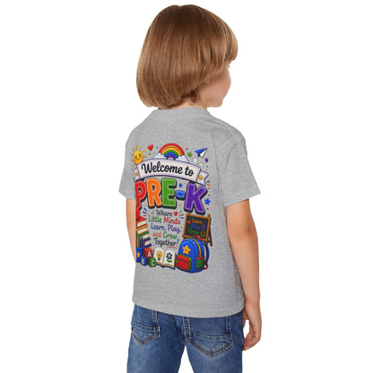 Welcome to Pre-K Toddler T-Shirt — Colorful Back-to-School Preschool Shirt