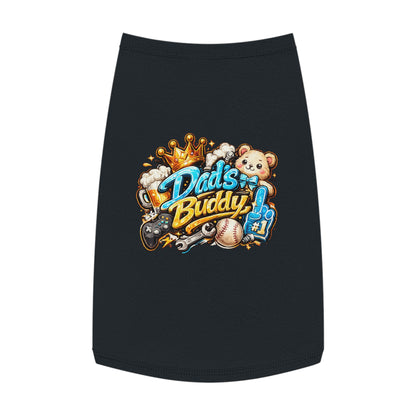 Dad's Buddy Pet Tank Top — Cute Teddy, Sports & Gamer Graphic Dog Shirt