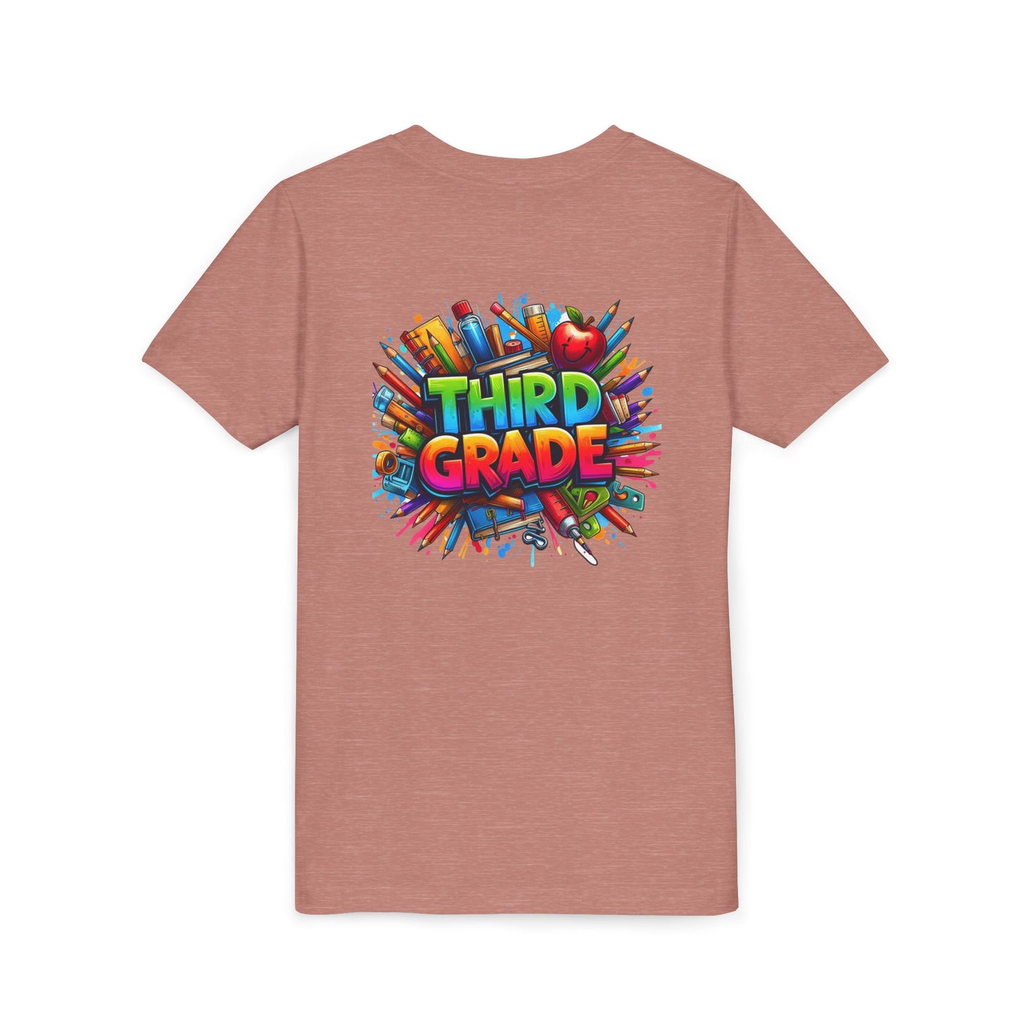 Third Grade Kids' T-Shirt – Colorful School Supplies Back-to-School Tee