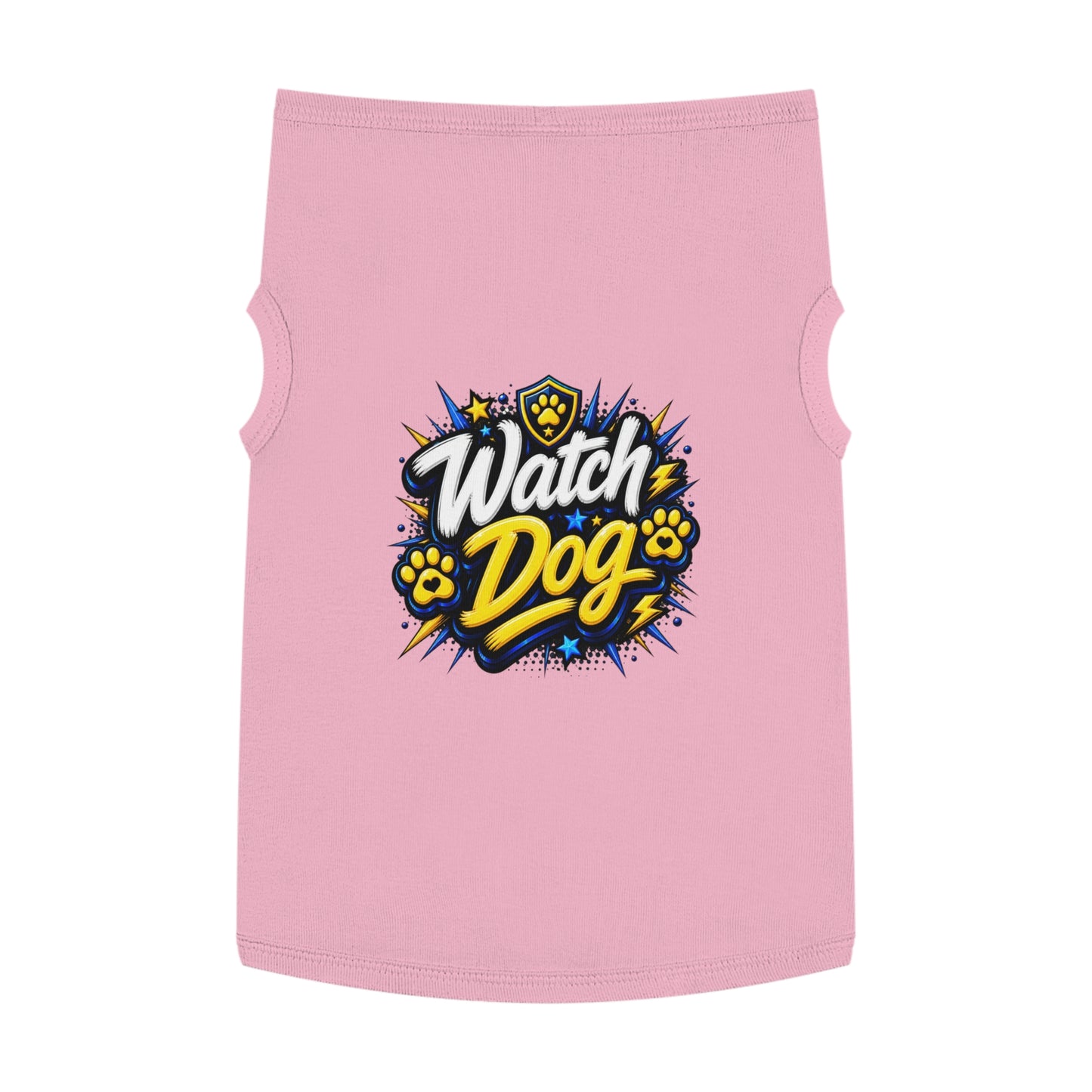 Watch Dog Pet Tank Top — Cute Guard Dog Graphic Tank for Small Dogs