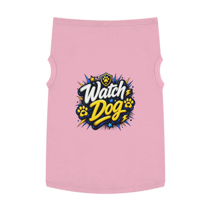 Watch Dog Pet Tank Top — Cute Guard Dog Graphic Tank for Small Dogs