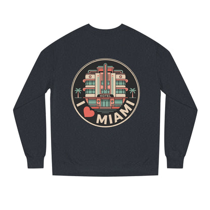 Miami Art Deco Sweatshirt — I Love Miami Vintage Hotel Crewneck