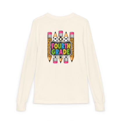 Fourth Grade Pencils Youth Long Sleeve Tee