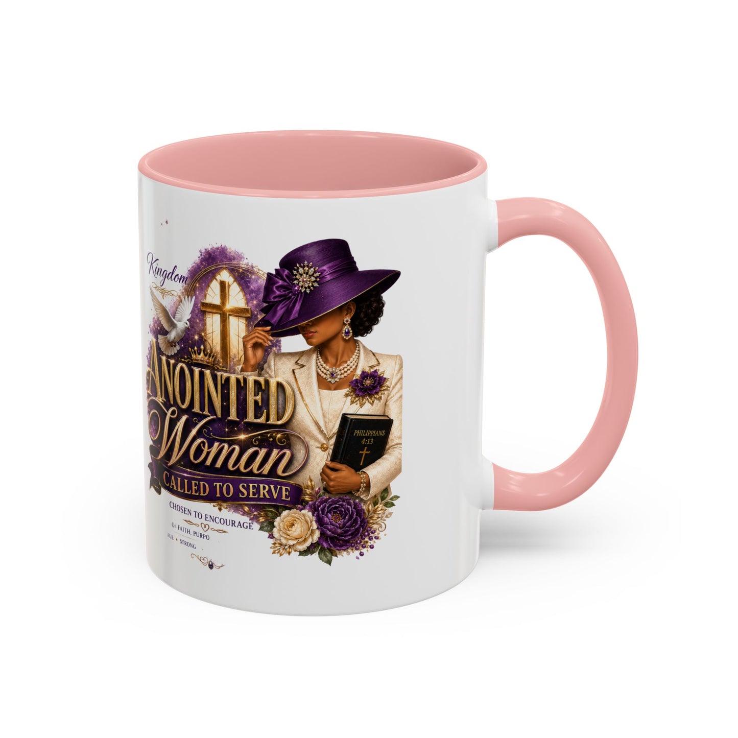 Anointed Woman Coffee Mug — Faithful, Called to Serve Accent Mug (11/15oz)