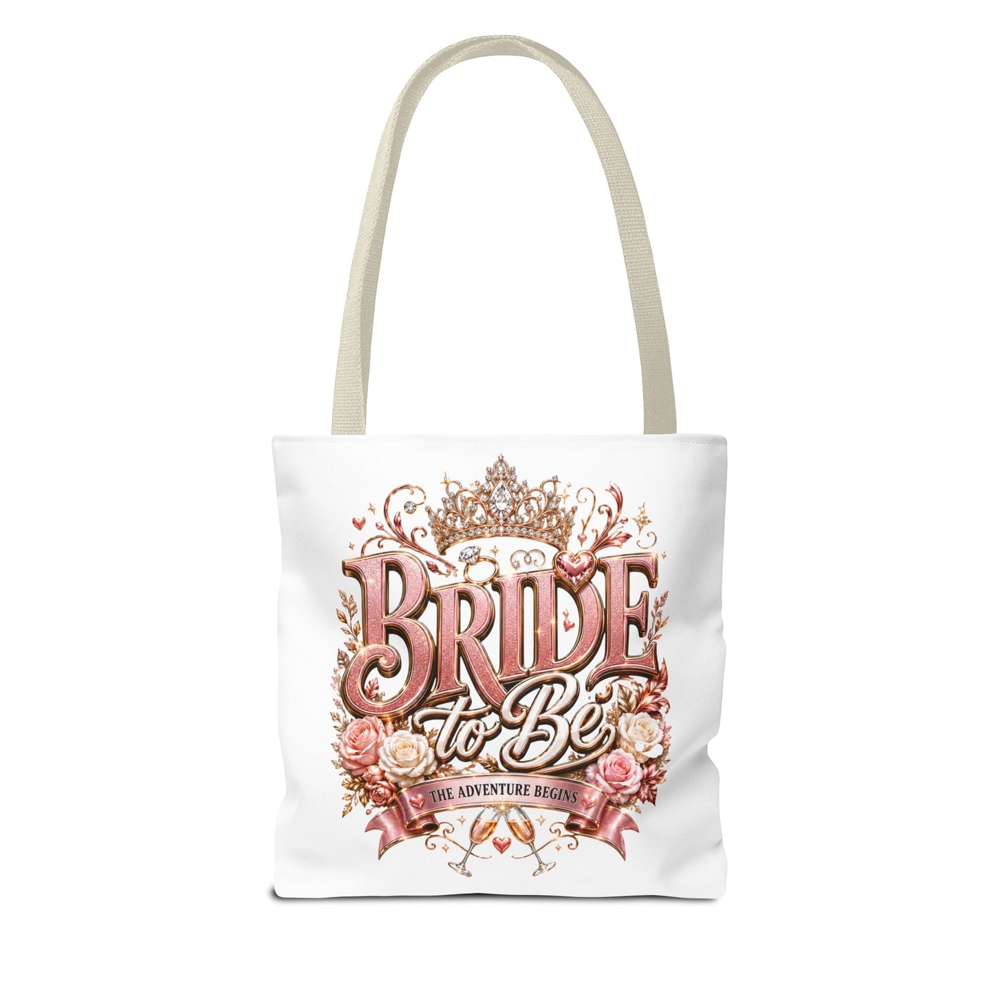 Bride-to-Be Floral Tote Bag - Bachelorette Gift & Bridal Shower Accessory