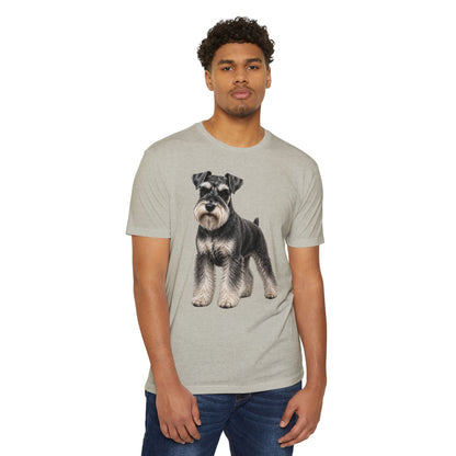 Schnauzer Dog T-Shirt — Realistic Miniature Schnauzer Graphic Tee