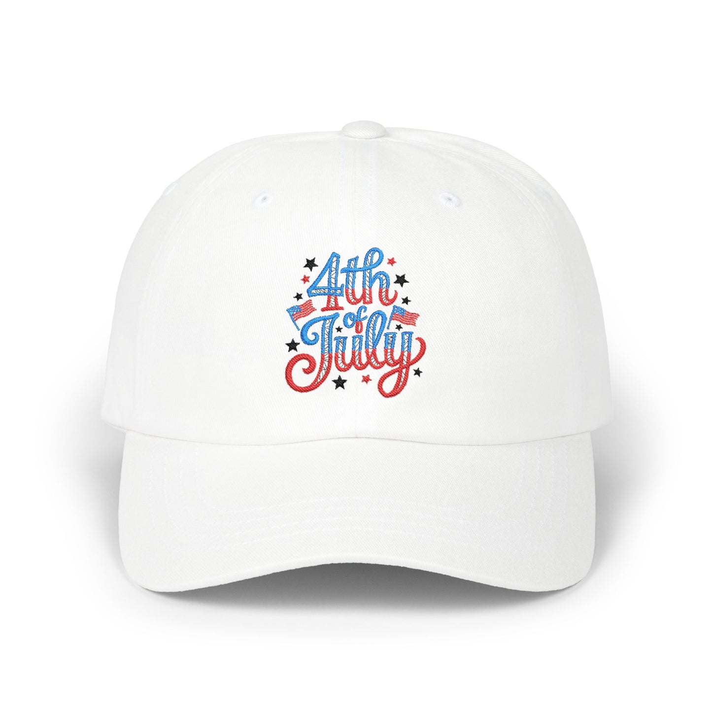 4th of July Dad Cap — Patriotic Red White Blue Baseball Hat
