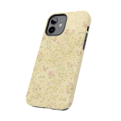 Soft Faith, Gentle Grace Phone Case | Christian floral iPhone Case