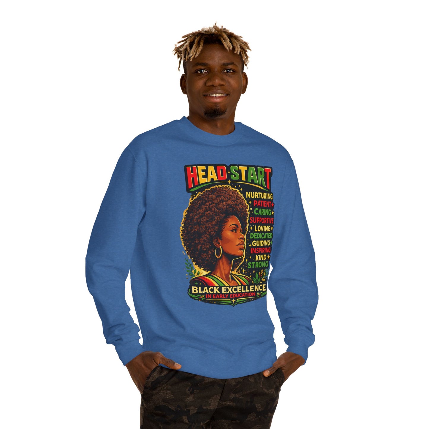 Head Start Black Excellence Sweatshirt — Afrocentric Empowerment Crewneck