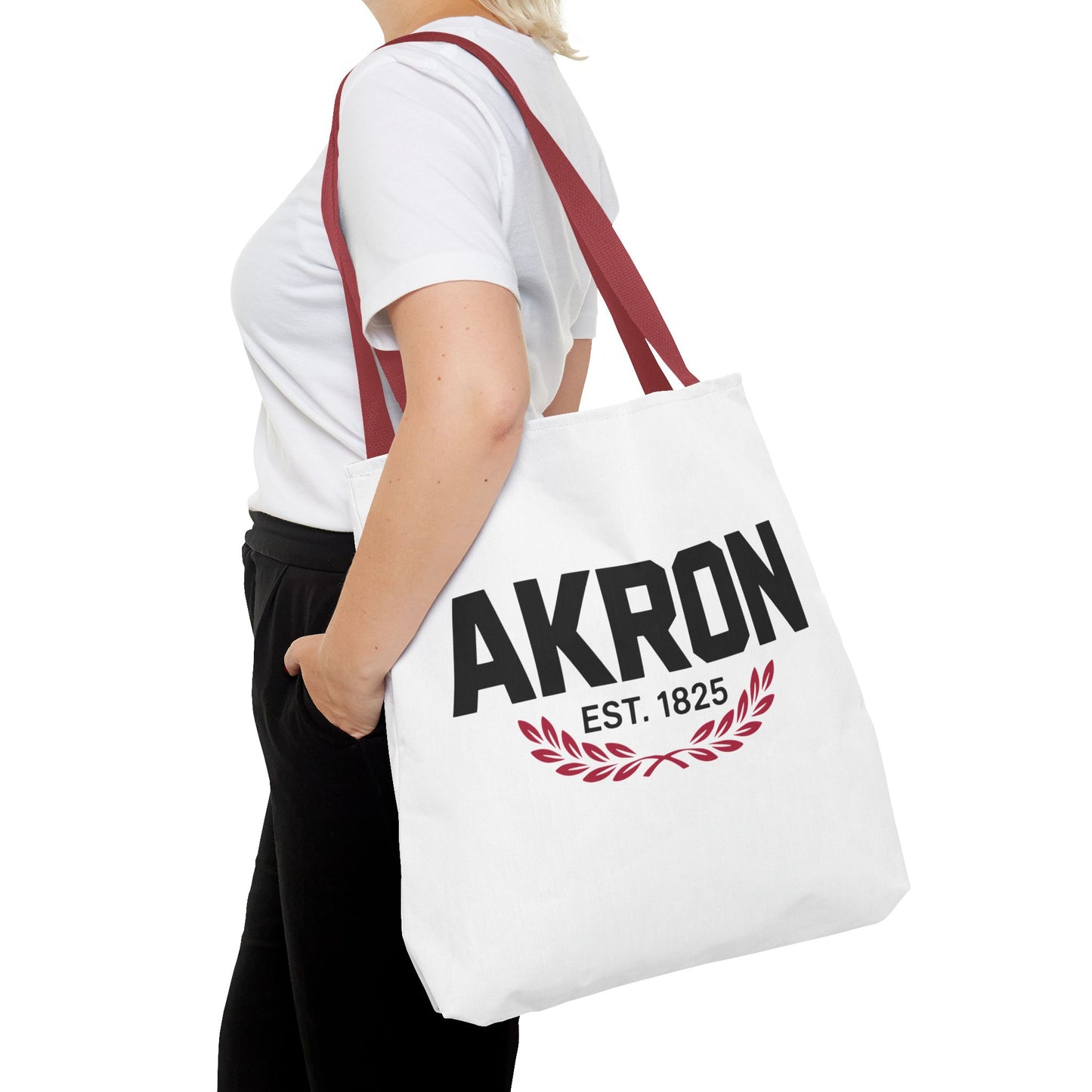 Akron Est. 1825 Tote Bag — City Pride Canvas Tote