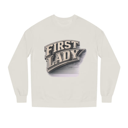 First Lady Graphic Sweatshirt — Vintage Script Crewneck for Women