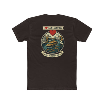 I Heart Fort Lauderdale Canals T‑Shirt — Venice of America Boat Graphic Tee