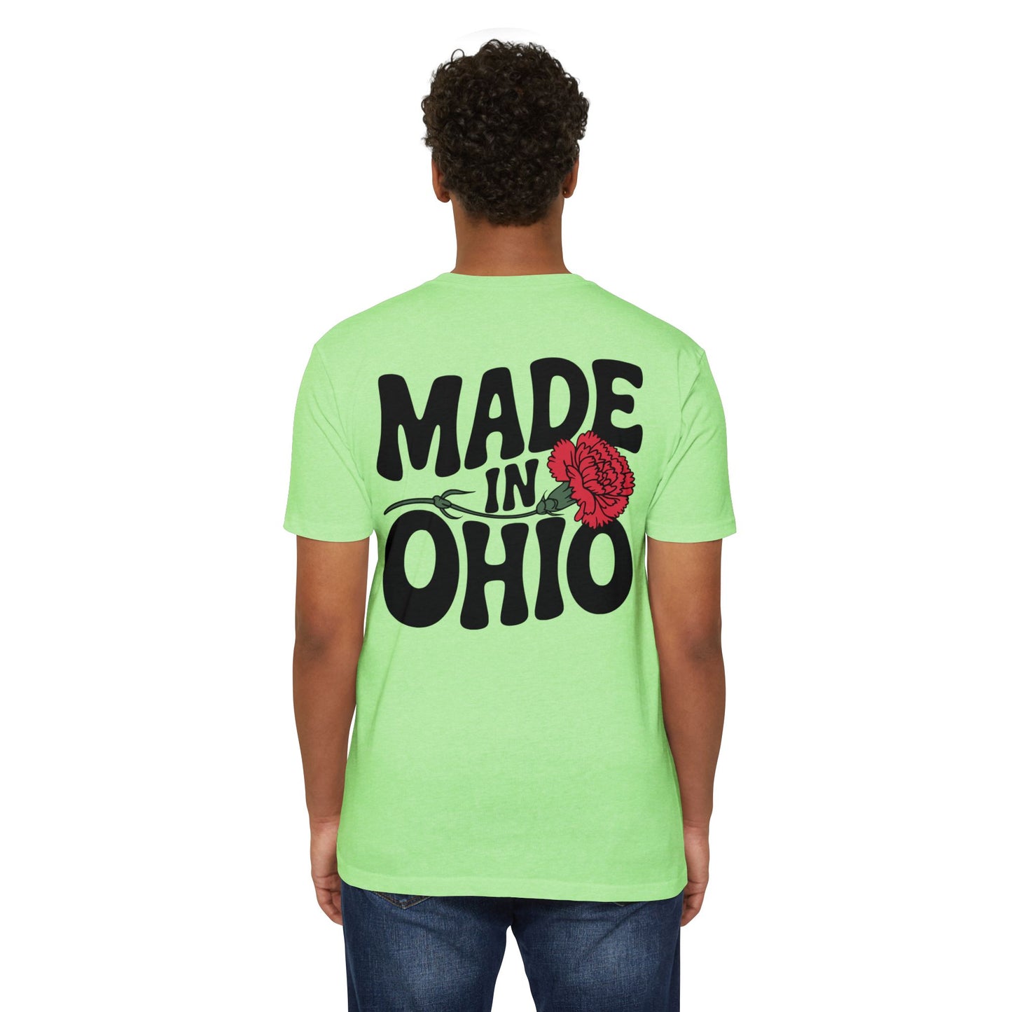 Made in Ohio T-Shirt — Vintage Floral State Pride Tee
