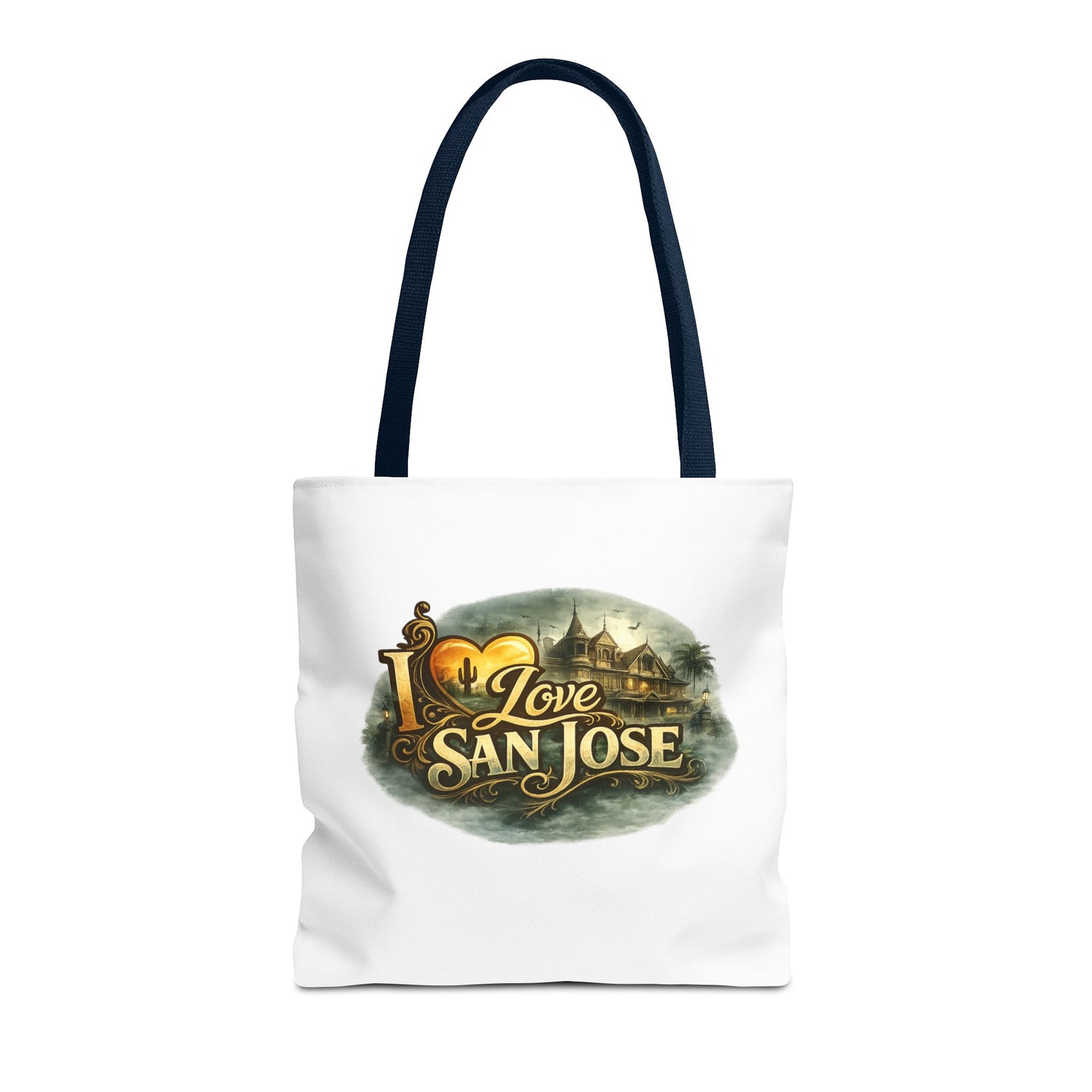 San Jose Tote Bag — "I Love San Jose" Scenic Logo Tote