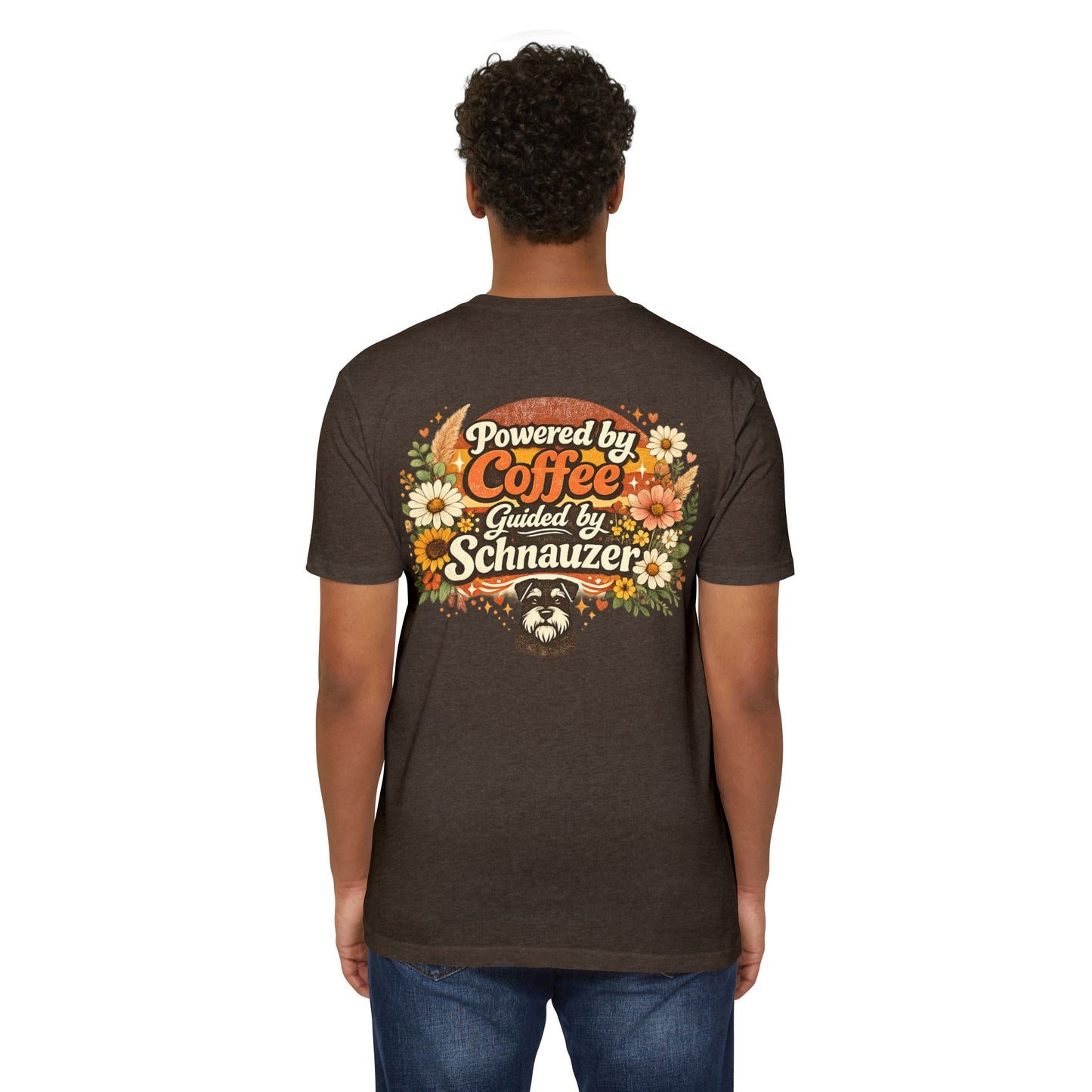 Powered by Coffee Guided by Schnauzer T-Shirt