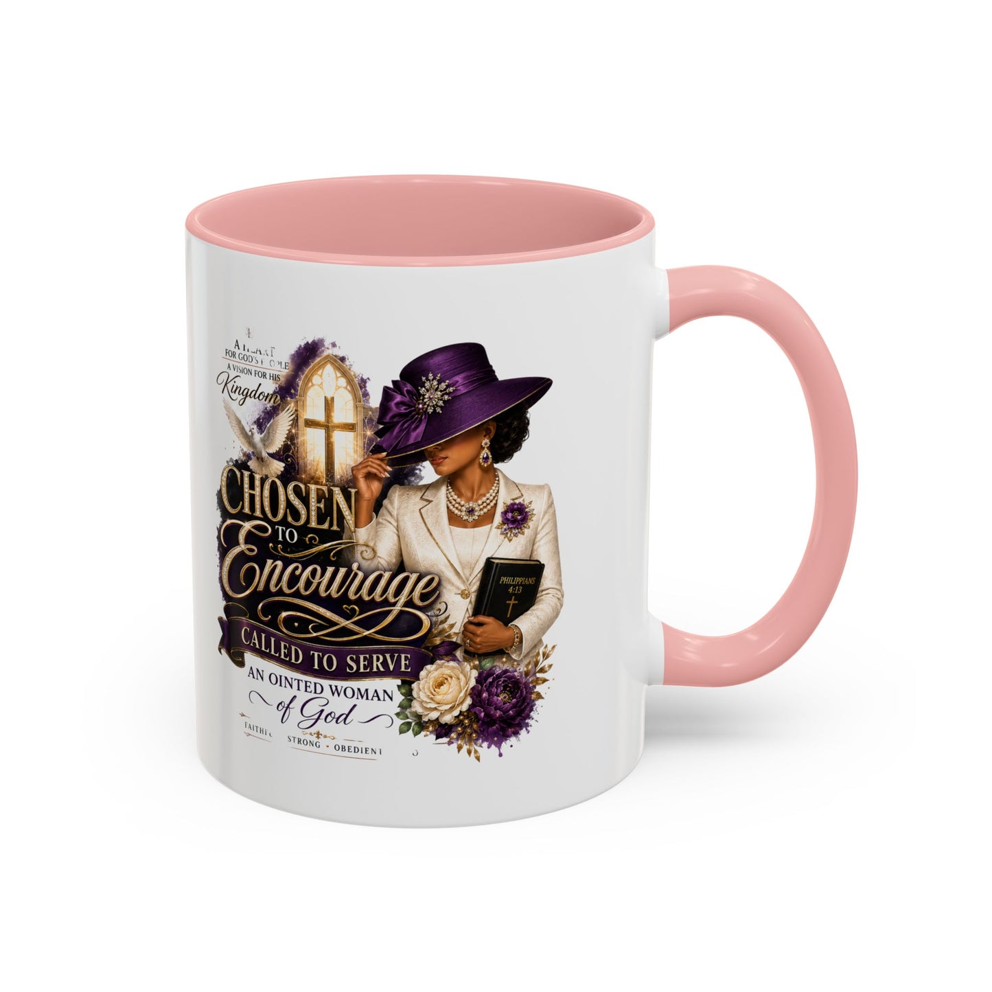 Chosen to Encourage Coffee Mug — Christian Woman Faith Gift (11/15oz)