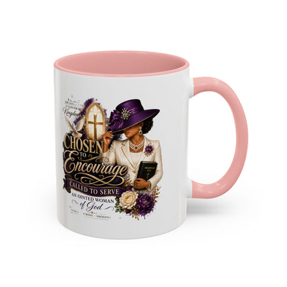 Chosen to Encourage Coffee Mug — Christian Woman Faith Gift (11/15oz)