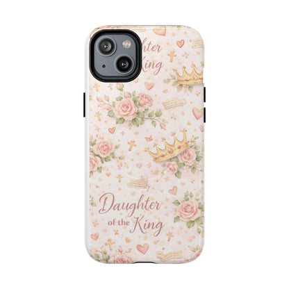 Daughter of the King Floral Phone Case — Tough Magnetic Protective Cover