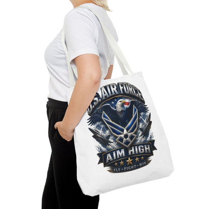 U.S. Air Force Aim High Tote Bag — Patriotic Eagle Military Tote