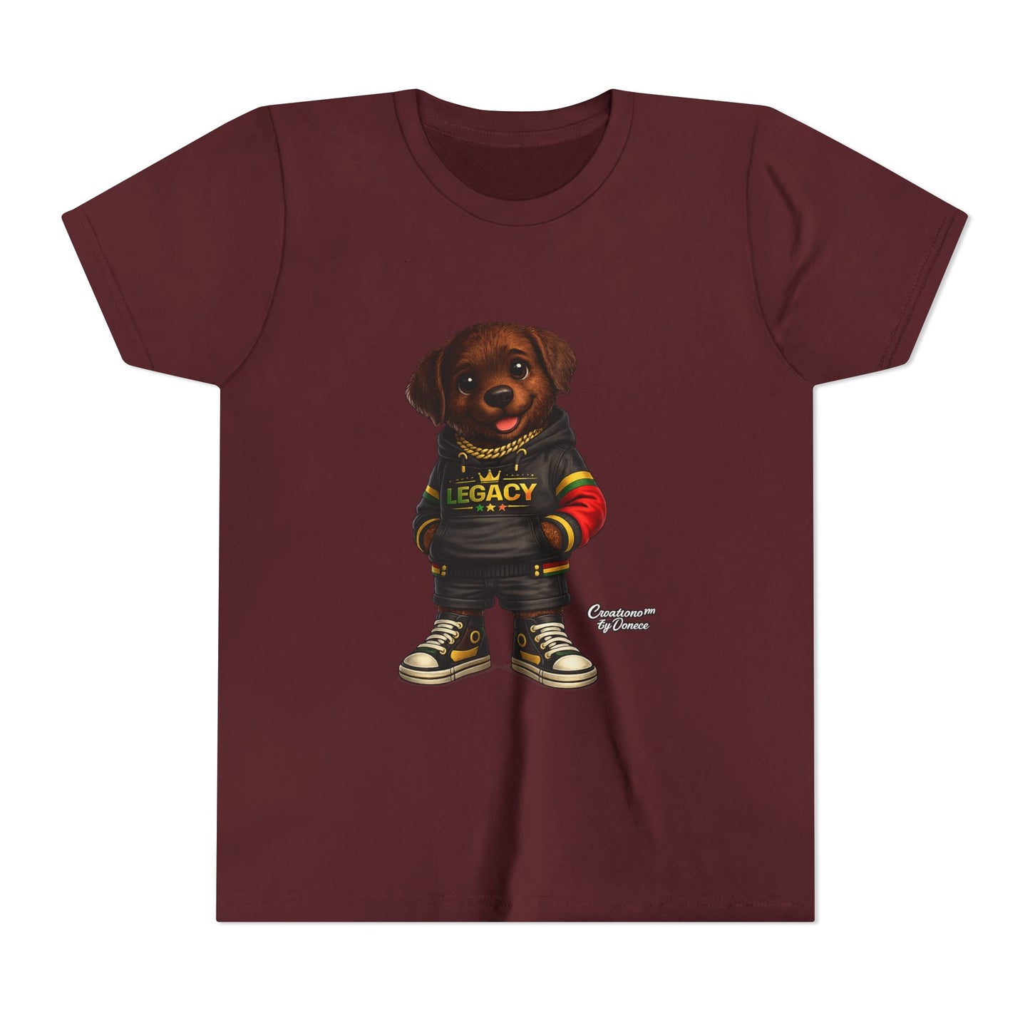 Youth Dog Tee — 'Legacy' Streetwear Puppy Graphic Shirt