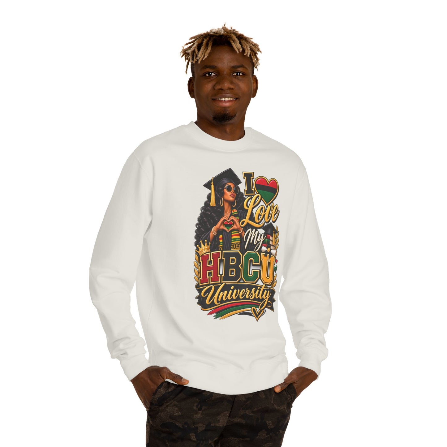 HBCU Pride Sweatshirt — "I Love My HBCU University" Alumni Crewneck