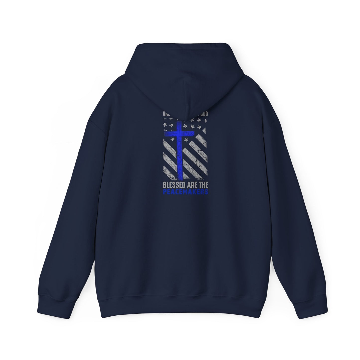 Blessed Are The Persecuted Hoodie — Christian Thin Blue Line Cross Sweatshirt