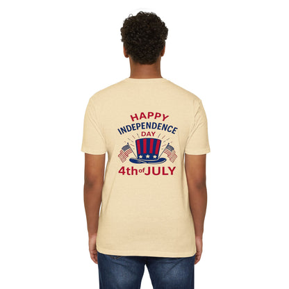 4th of July T-Shirt – "Happy Independence Day" Patriotic USA Tee