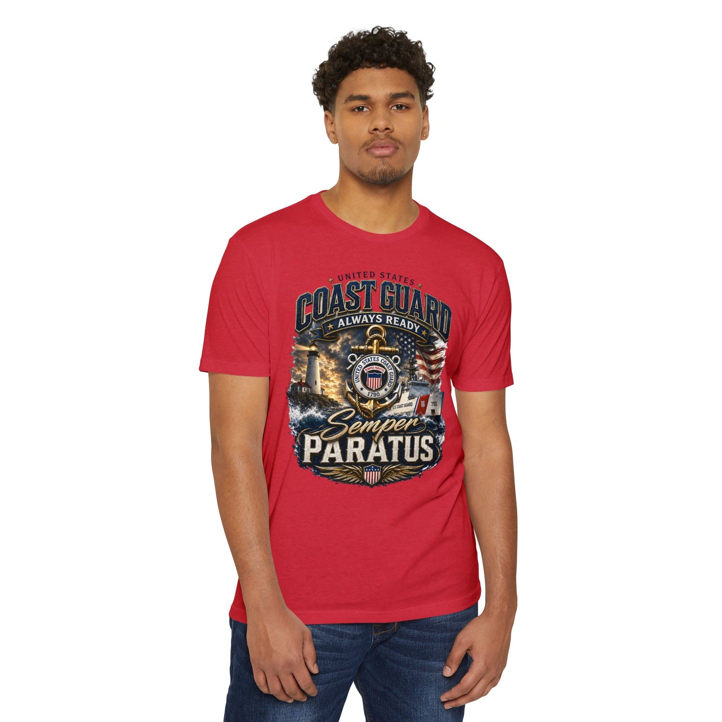 Coast Guard Semper Paratus T-Shirt – U.S. Coast Guard Veteran Tee