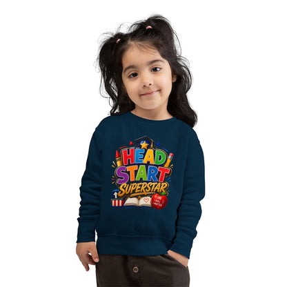 Head Start Superstar Toddler Sweatshirt — Colorful Preschool Graduation Gift