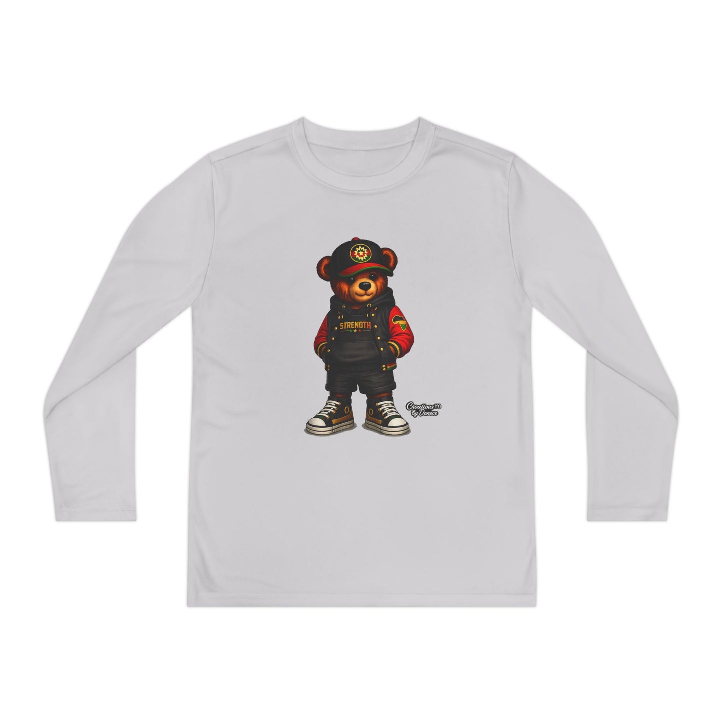 Youth Long Sleeve Tee — Urban Bear Graphic