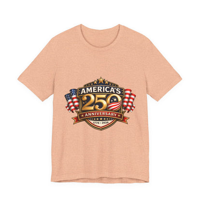 America's 250th Anniversary T-Shirt – 1776–2026 Patriotic USA Flag Tee