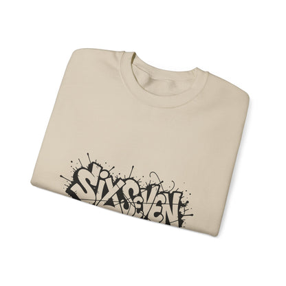 Graffiti 'Six Seven' Crewneck Sweatshirt
