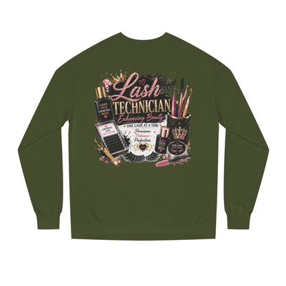 Lash Technician Crewneck Sweatshirt – Beauty Tools Graphic