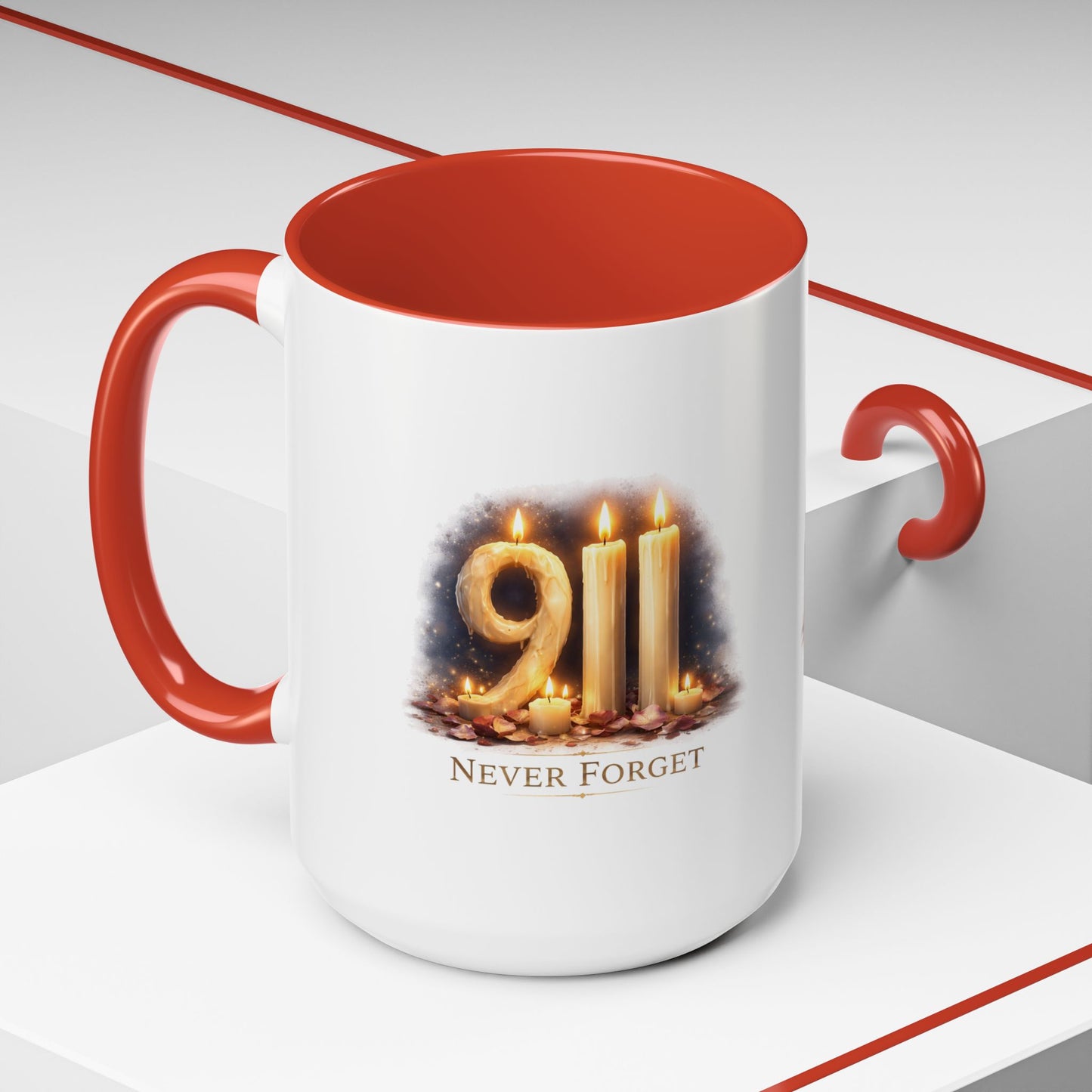 9/11 Never Forget Memorial Coffee Mug