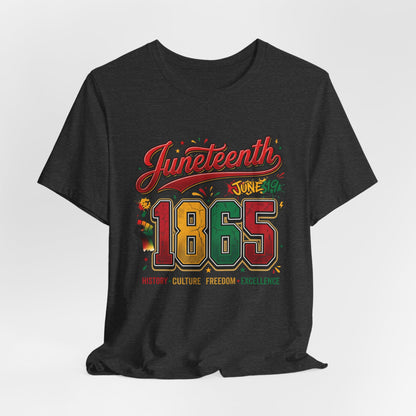 Juneteenth 1865 Celebration Tee — History • Culture • Freedom Graphic T-Shirt