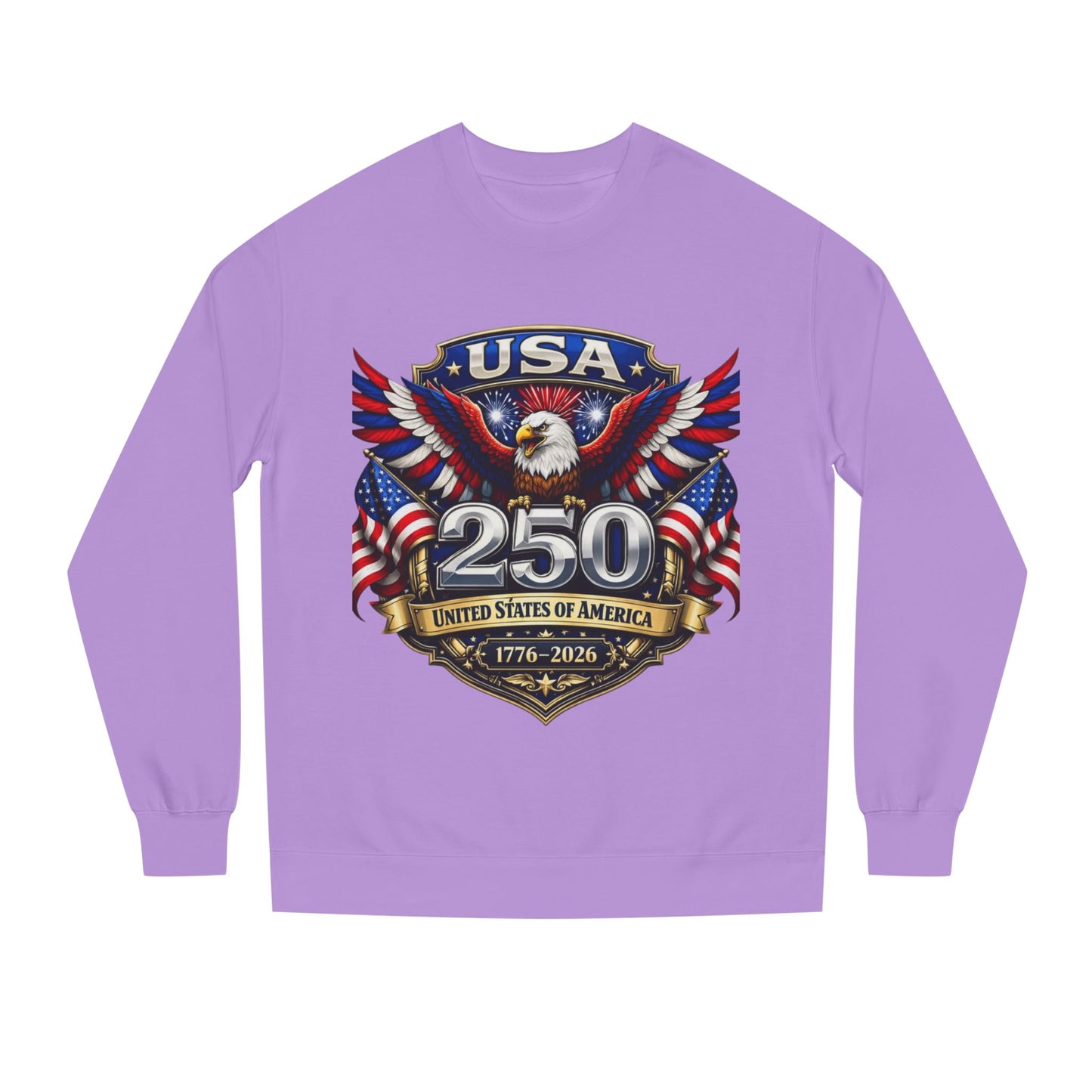 USA 250th Anniversary Sweatshirt — Patriotic Eagle 1776–2026 Crewneck