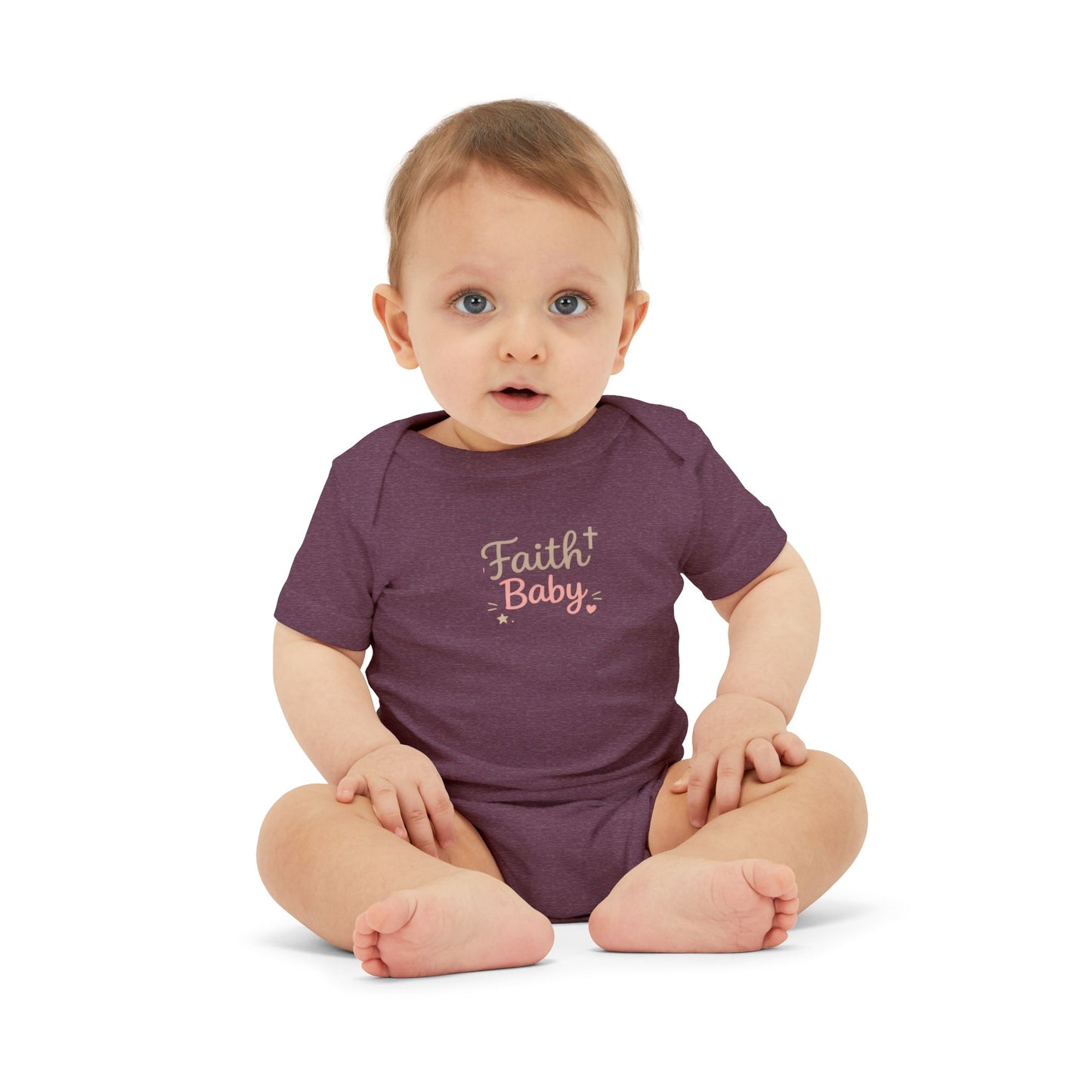 Faith Baby Infant Bodysuit — Religious Newborn One-Piece