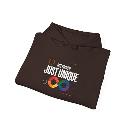 Not Broken Just Unique Hoodie