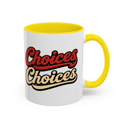 Choices Retro Accent Coffee Mug — Vintage Script 11/15oz