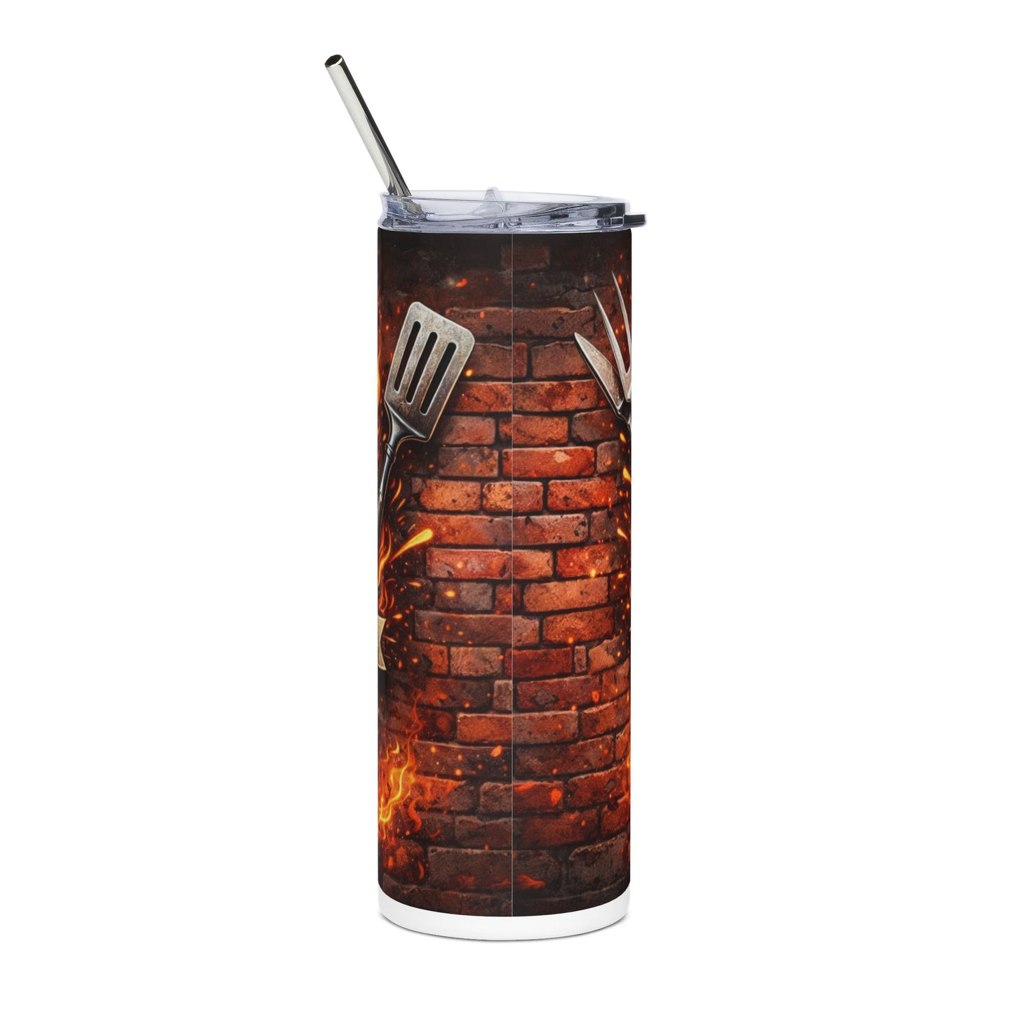 Dad’s BBQ Stainless Steel Tumbler — 'Best in Town' 20oz Travel Cup
