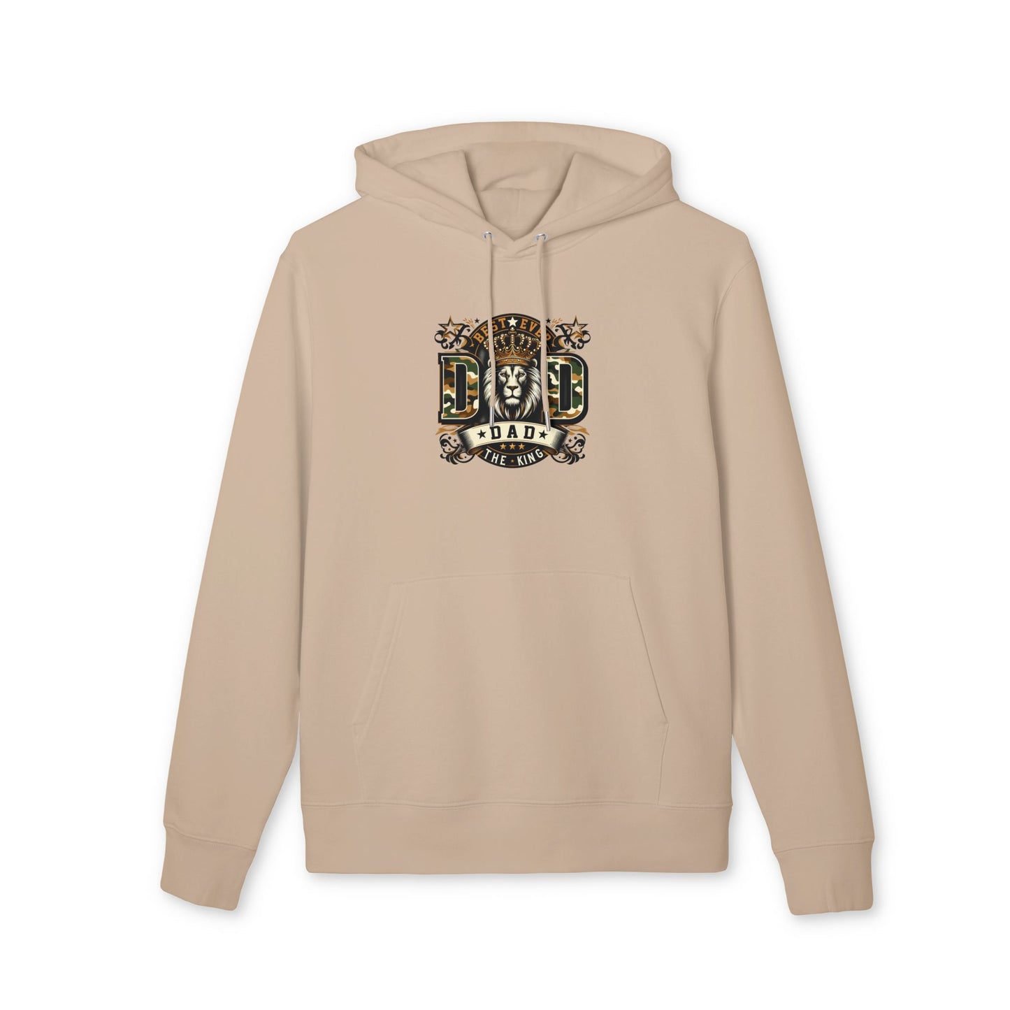 Dad The King Lion Hoodie — Father's Day Vintage Crest Sweatshirt