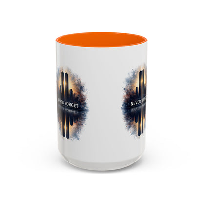 Never Forget 9/11 Memorial Accent Coffee Mug (11/15oz)