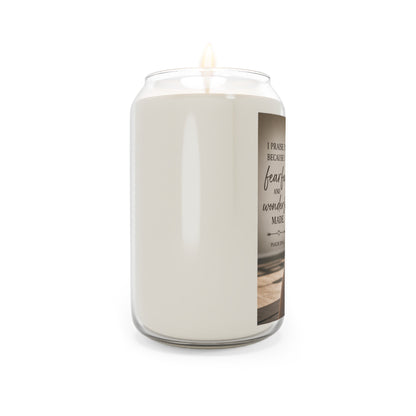 Inspirational Soy Candle - “Fearfully and Wonderfully Made” 13.75oz