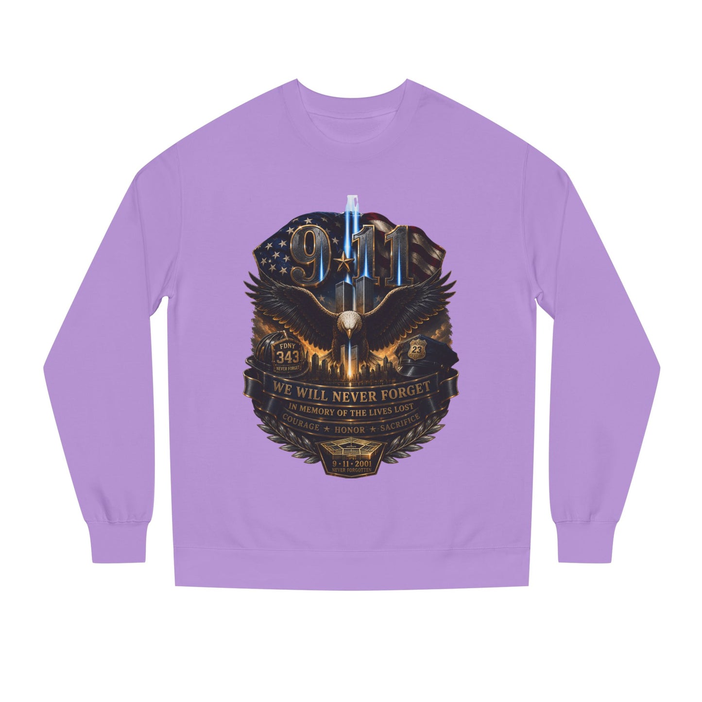 9/11 Memorial Sweatshirt — Never Forget Tribute Crewneck